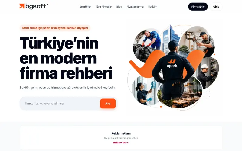Firma Rehberi Scripti demo ana sayfası